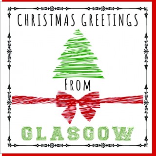 Personalise-Bow & Tree Textured Card product image